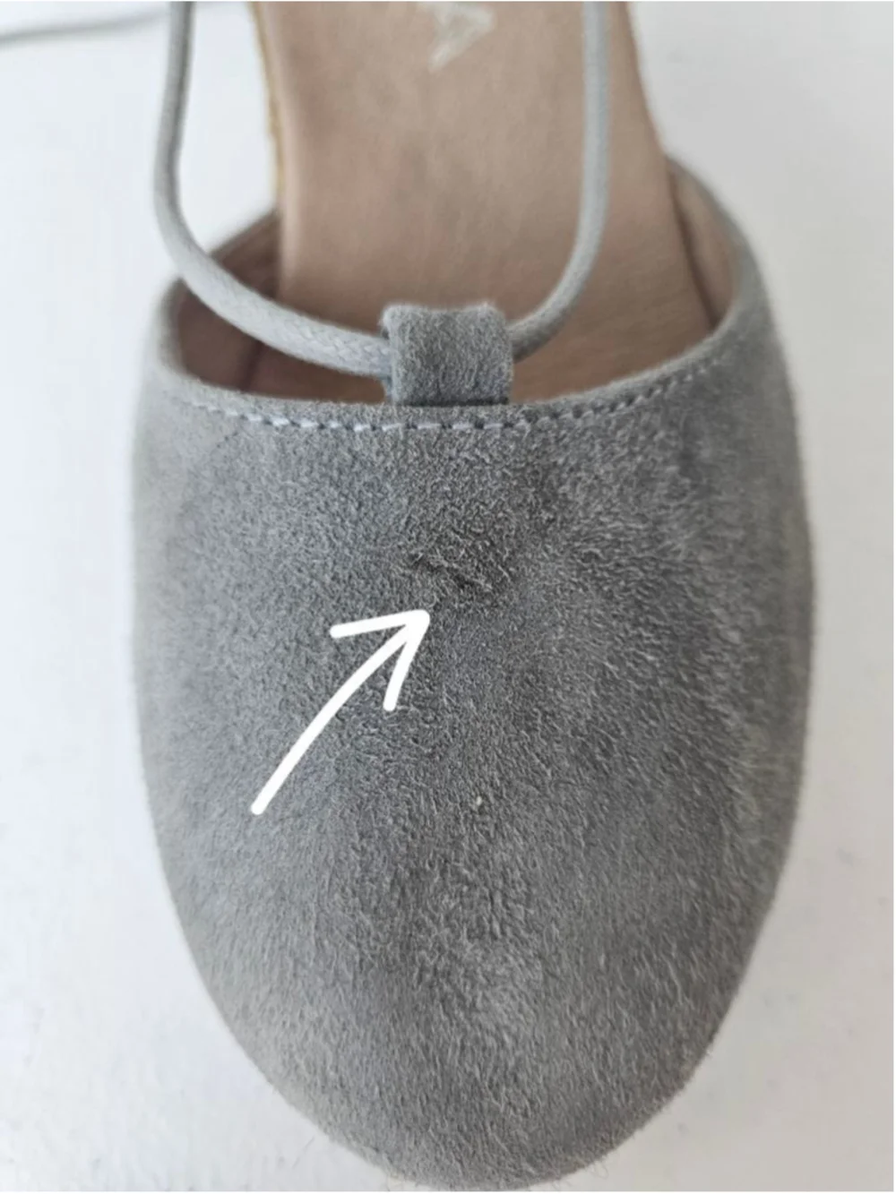 Viscata Gray Suede Espadrille Wedges Made in Spain Size 6.5